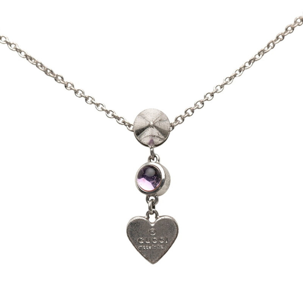 GUCCI Silver Heart Necklace
